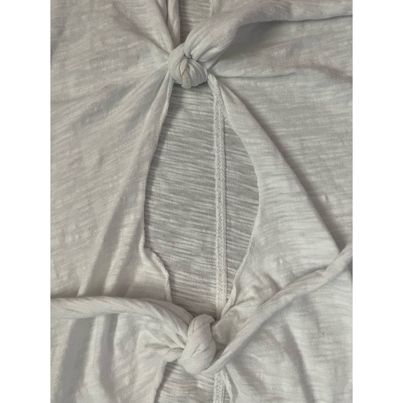 Dylan White Slub Lightweight Cotton Tie Back Tank Size Medium - Picture 11 of 11